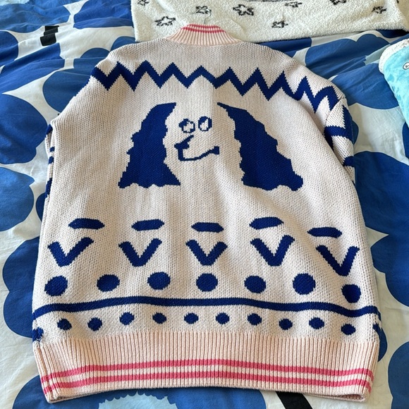 Lazy Oaf zip up dog cardigan sweater - Picture 4 of 4